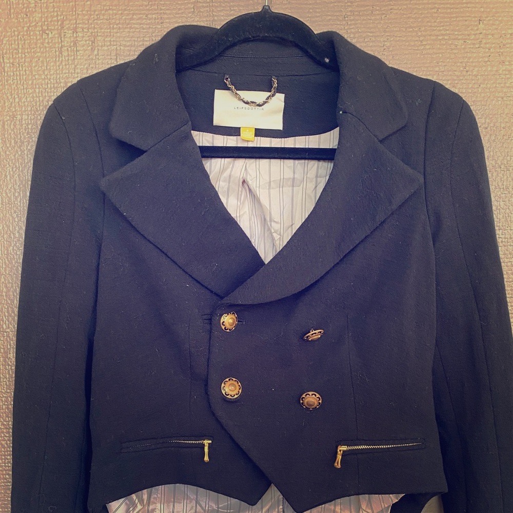 Anthropologie Leifsdottir Crop Coat